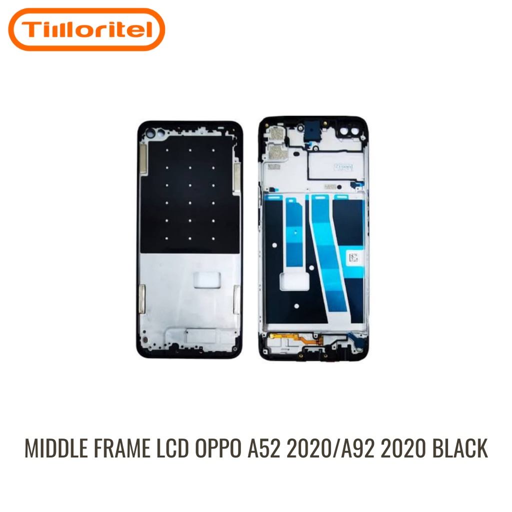 TULANG TENGAH / MIDDLE FRAME LCD OPPO A52 2020/A92 2020 BLACK