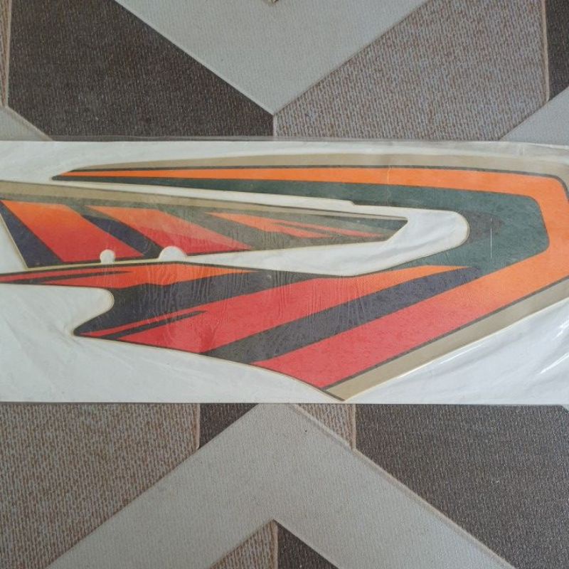 striping stiker decal yamaha rx king master hitam tahun 1997/ 1998 laminasi lawas