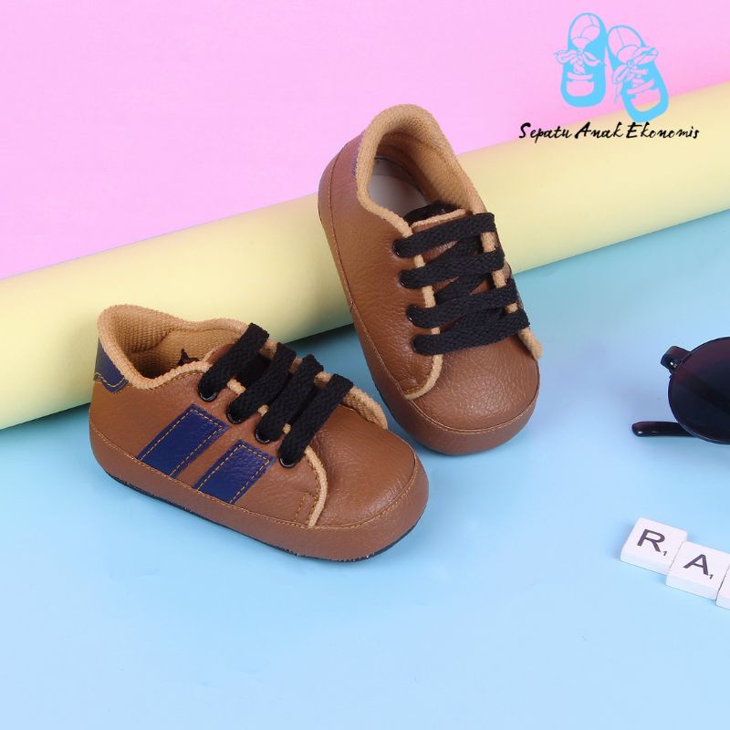 Sepatu Sneakers Bayi Usia 0-6 Bulan Laki Perempuan Prewalker Belajar Jalan ADS01