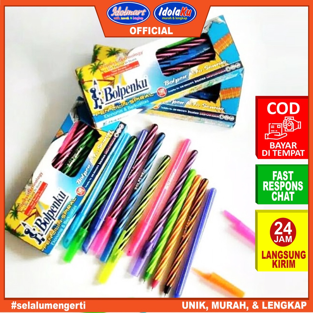 

IDOLMART Pen Lilin Bolpenku /Bolpoin/isi 12 pcs