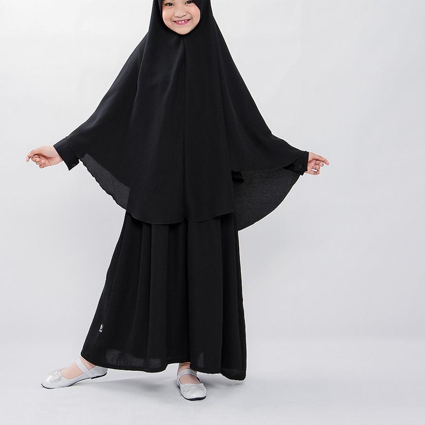 ☆ Bajuyuli Gamis Anak Syari Hitam ♬