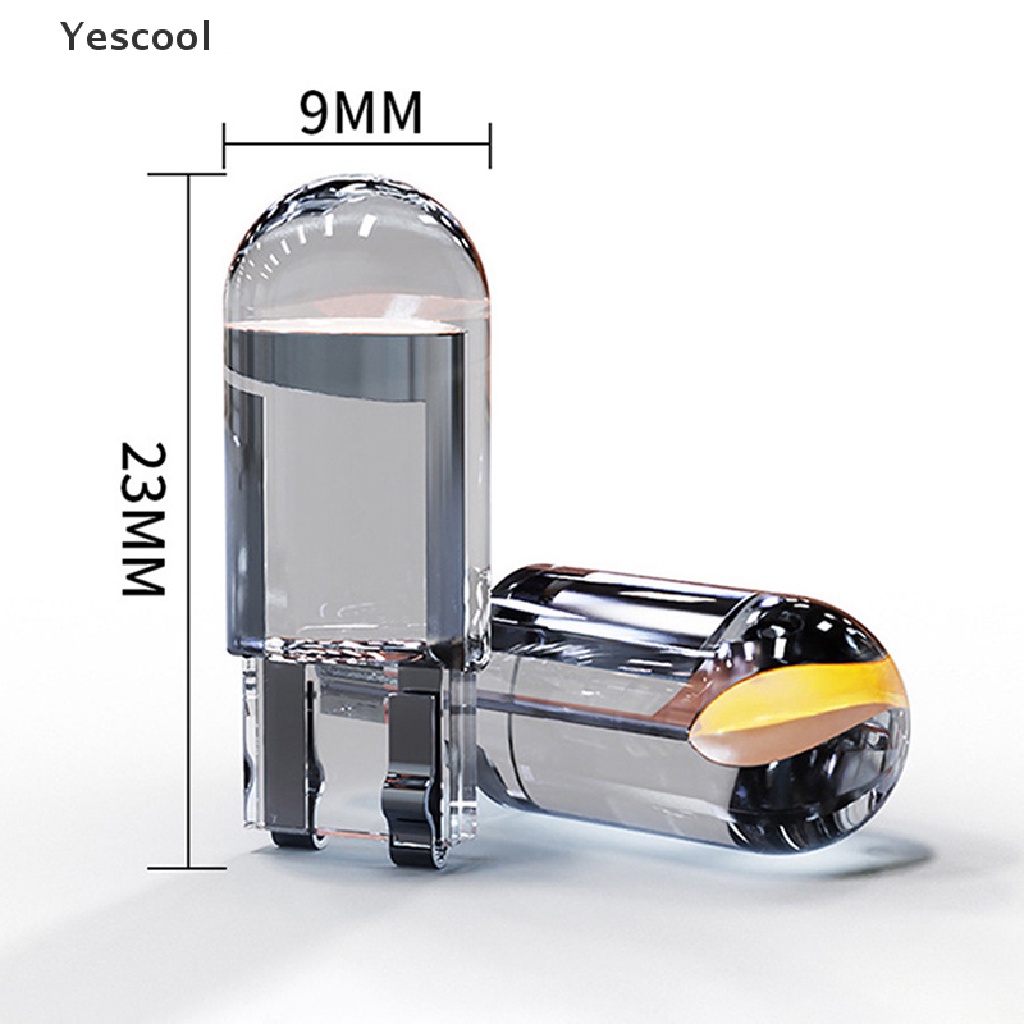 Yescool 10PCS Bohlam Lampu Cob W5W T10 Untuk Mobil