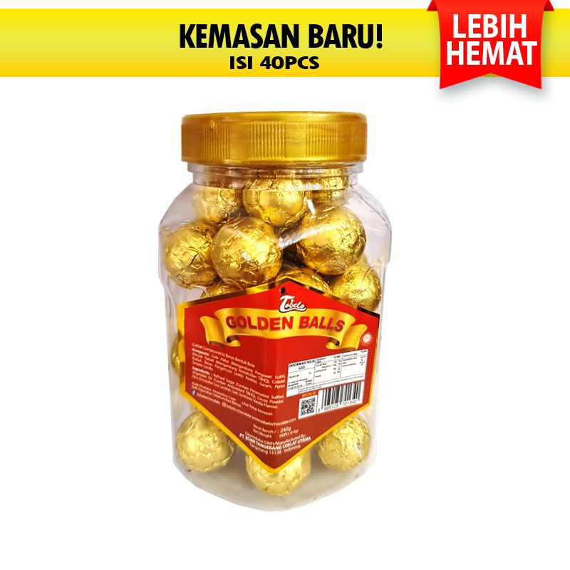 

Coklat Tobelo Golden Balls isi 40Pcs