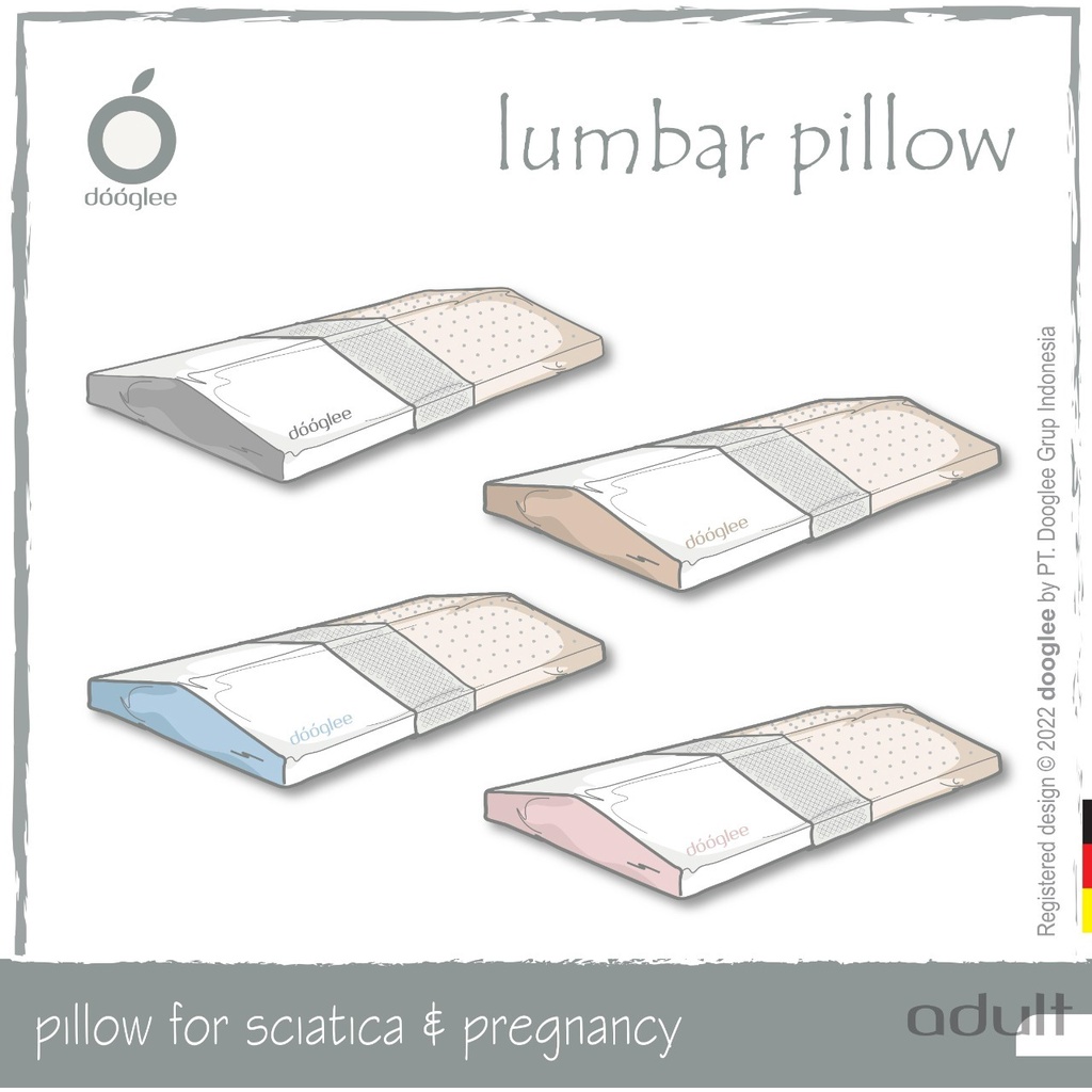 Dooglee Lumbar Pillow | Bantal Kesehatan