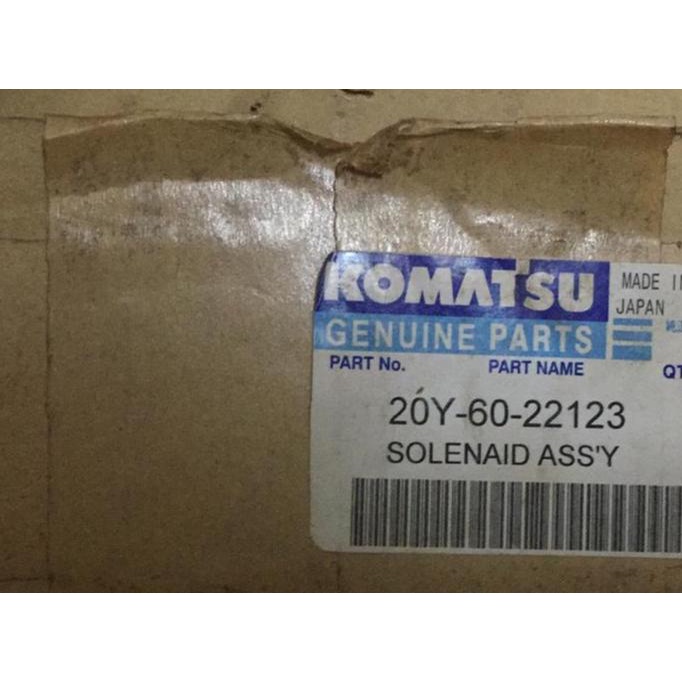Komatsu Solenoid Valve 20Y-60-22123
