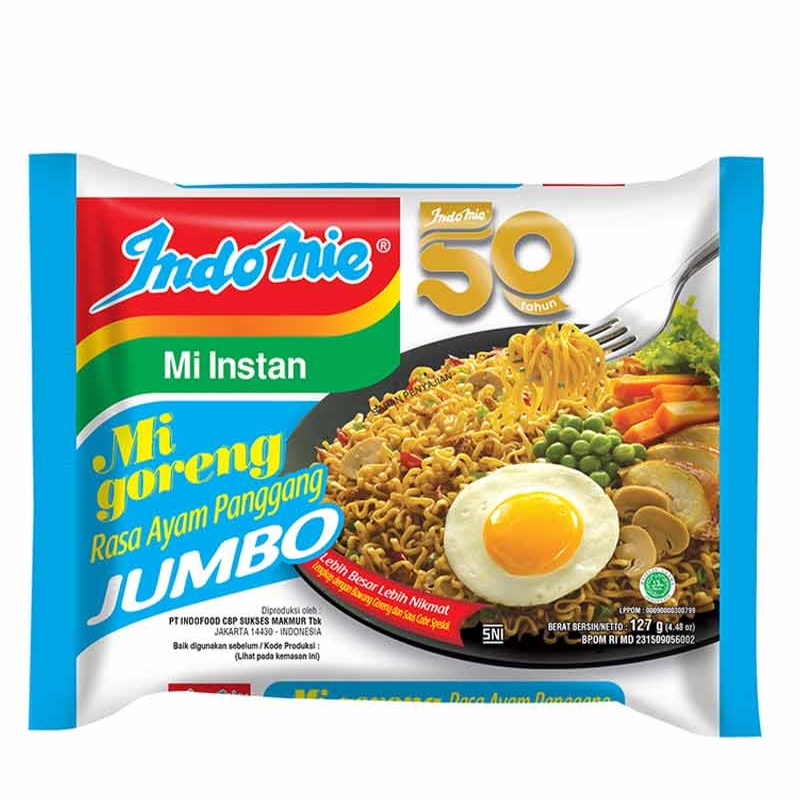 

Indomie Mi Instan Goreng Jumbo Ayam Panggang 128gr