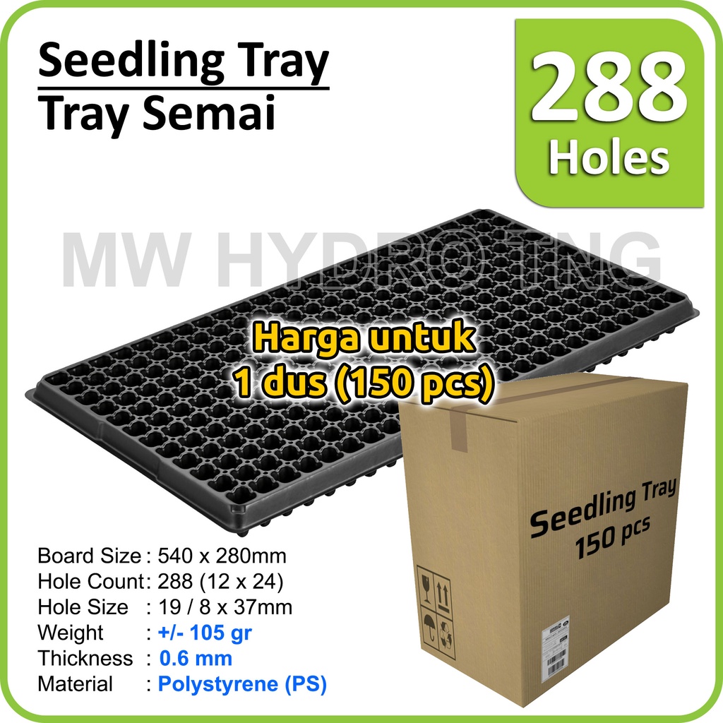 Tray Semai / Seedling Tray - 288 lubang - 0.6 mm