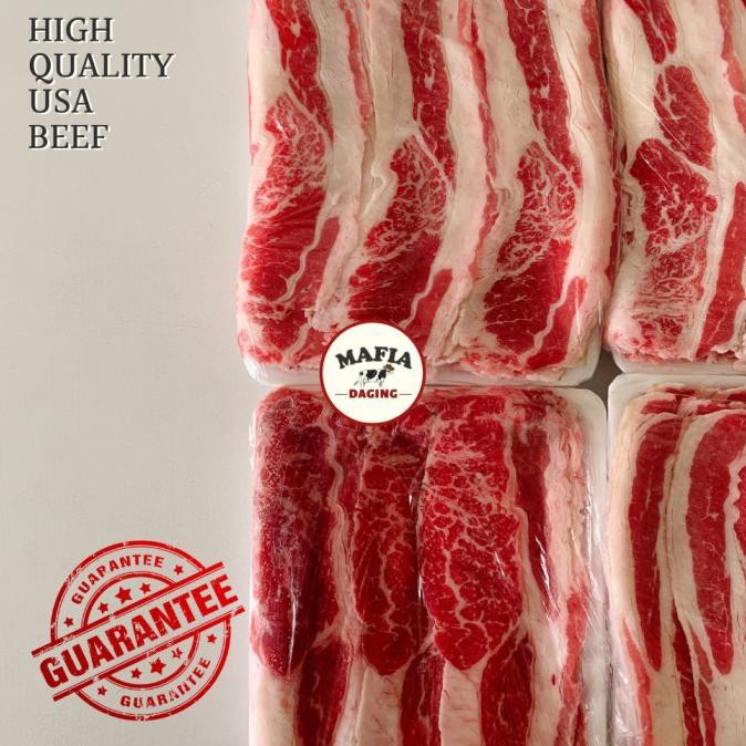 

Usa Beef Slice / Shortplate Slice / Daging Slice Harga Grosir 15 Kg Bbshop555