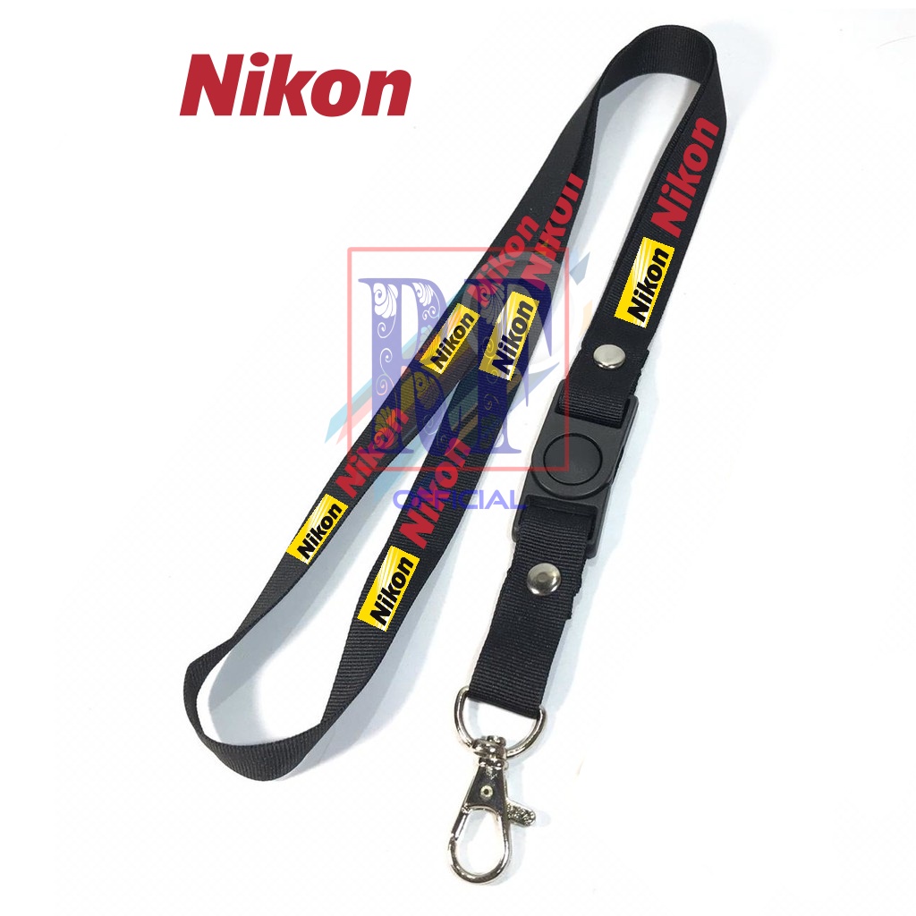 

Tali Lanyard NIKON CAMERA DSLR FOTOGRAFER distro GANTUNGAN KUNCI/GANTUNGAN ID CARD/GANTUNGAN POD Best seller COD