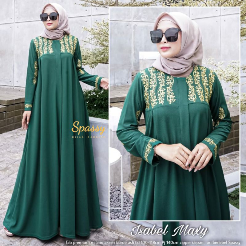 Isabel Maxy By:Spassy/Gamis/Dress Dress Muslim/Fashion Muslim Wanita