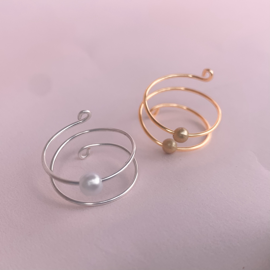 Spiral Anxiety Ring / Fidget Ring (Adjustable)