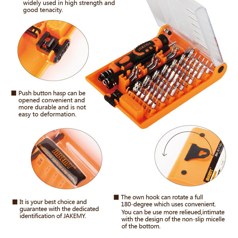 Jakemy 52 in 1 High Grade Screwdriver Set - JM-8150