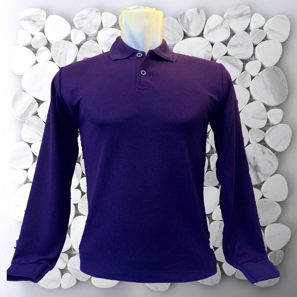 Polo Shirt Panjang, Polo Shirt, Polo Polos Panjang, Kaos Polo