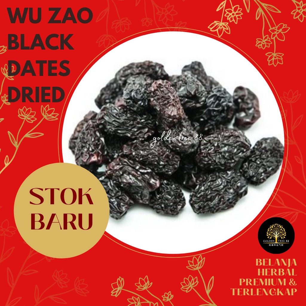 

600 gram PREMIUM WUZAO / KURMA HITAM CINA / OCO / BLACK DATES / WU ZAO FRESH STOK BARU ORIGINAL