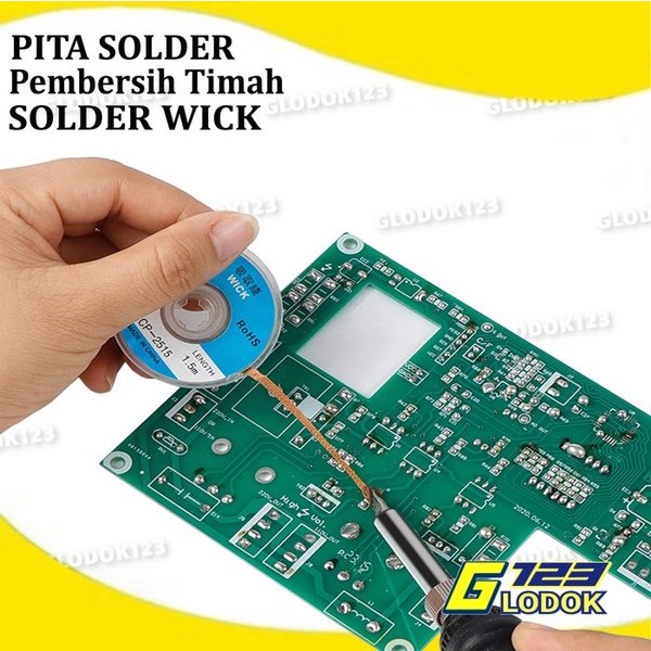 Soldering Wick Desoldering Braid Soldering Kawat Pita Pembersih Timah