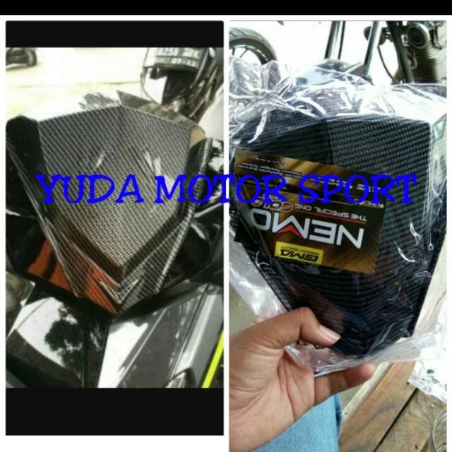 Visor vario 125 led 150 carbon