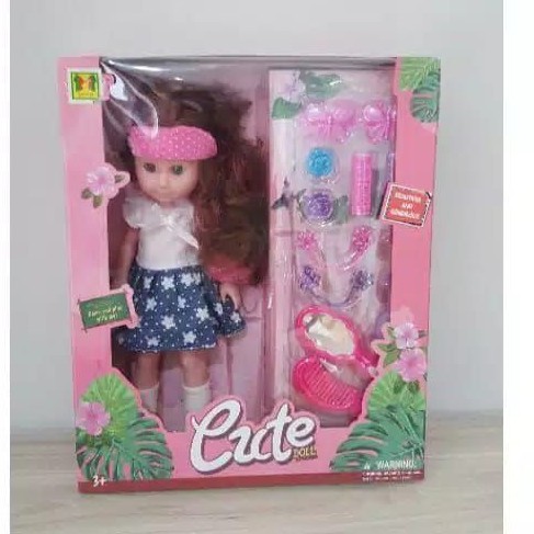 Mainan Anak Perempuan - Cute Doll Fashion Boneka Barbie Assesoris