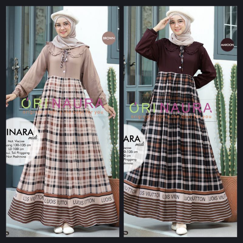 QINARA MIDI DRES // AHFA MIDI DRES ORI NAURA