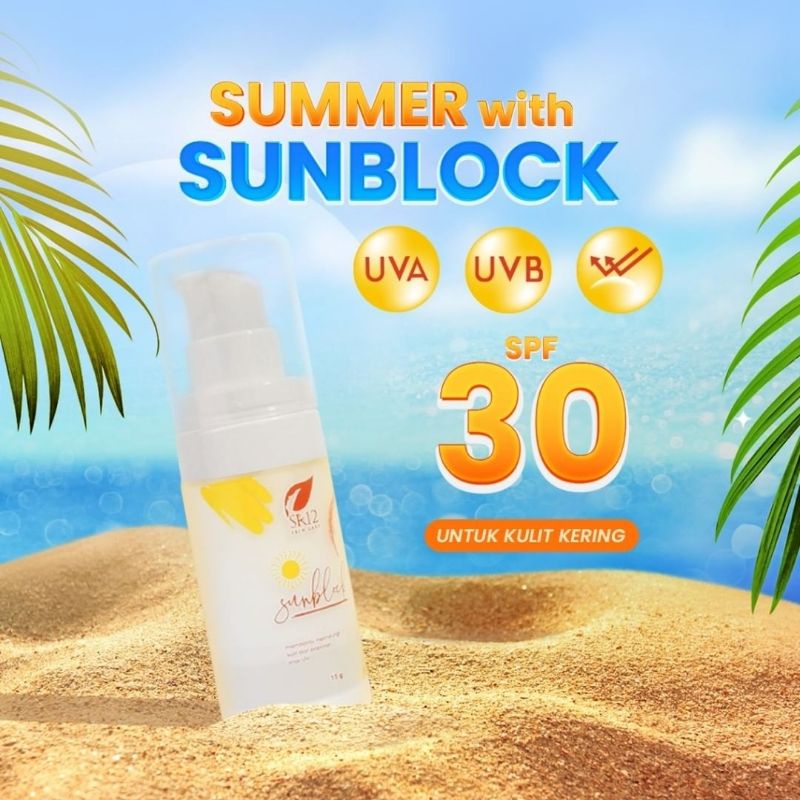 Sunblock Wajah SR12 SPF 30++ / Sun Protection BPOM / Pelindung Wajah dari Sinar UVA UVB / Pencerah Wajah / Sunscreen Wajah / Suncare / UV Filter / Tabir Surya