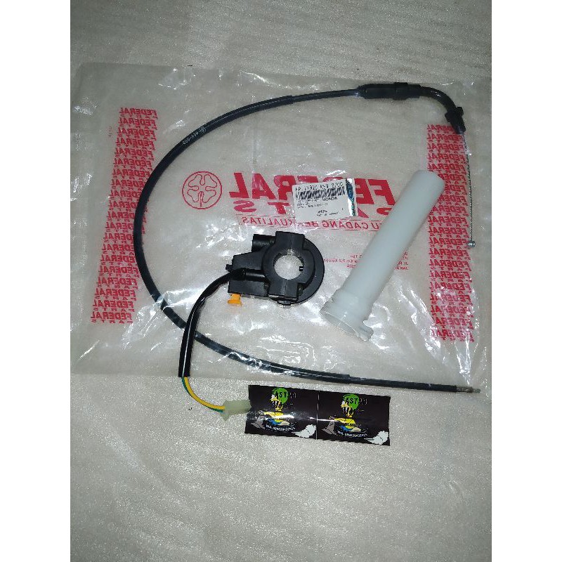 Holder kanan gas longsong gas sulur gas kabel gas set honda supra x supra fit lama