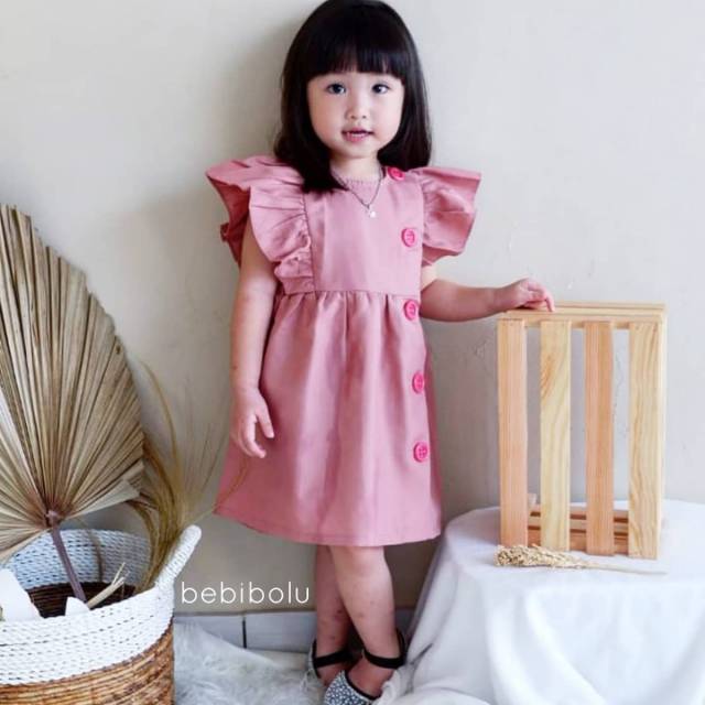 Bebibolu | Ruffon Dress Pink