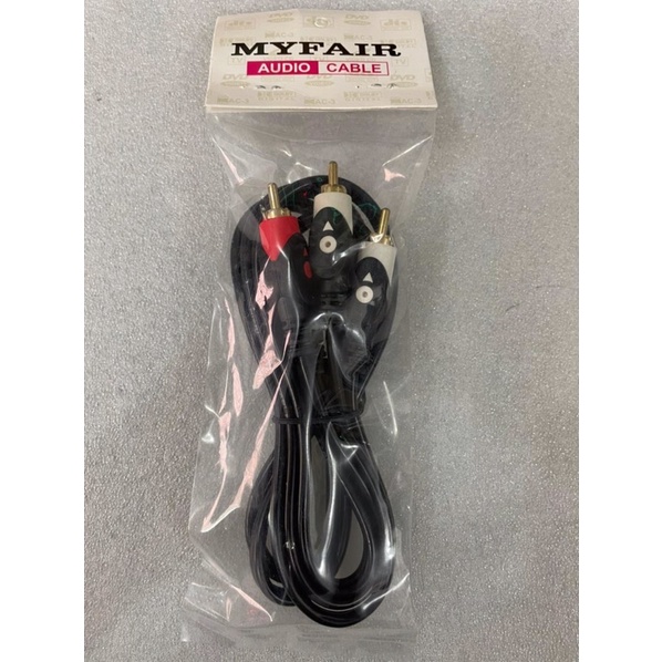 Kabel RCA 2R-2R KB 1,5 meter MYFAIR (2jalur) Good Quality