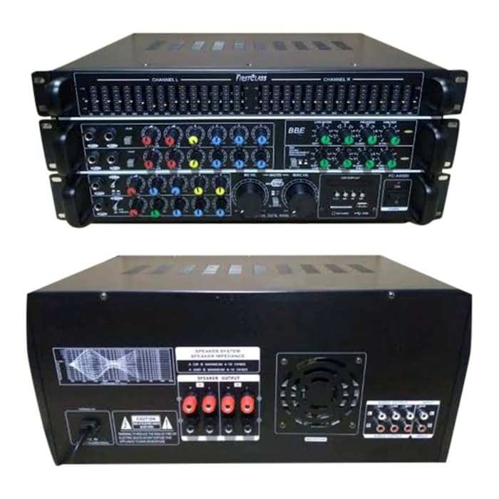 Ampli bluetooth firsclass FC A4000 BBE PROCESSOR power amplifier mixer