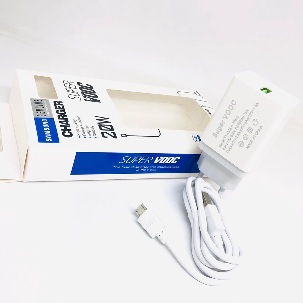 CHARGER SAMSUNG A80 3.1A CASAN A80 1 USB 3.1A CHARGER SUPER VOOC