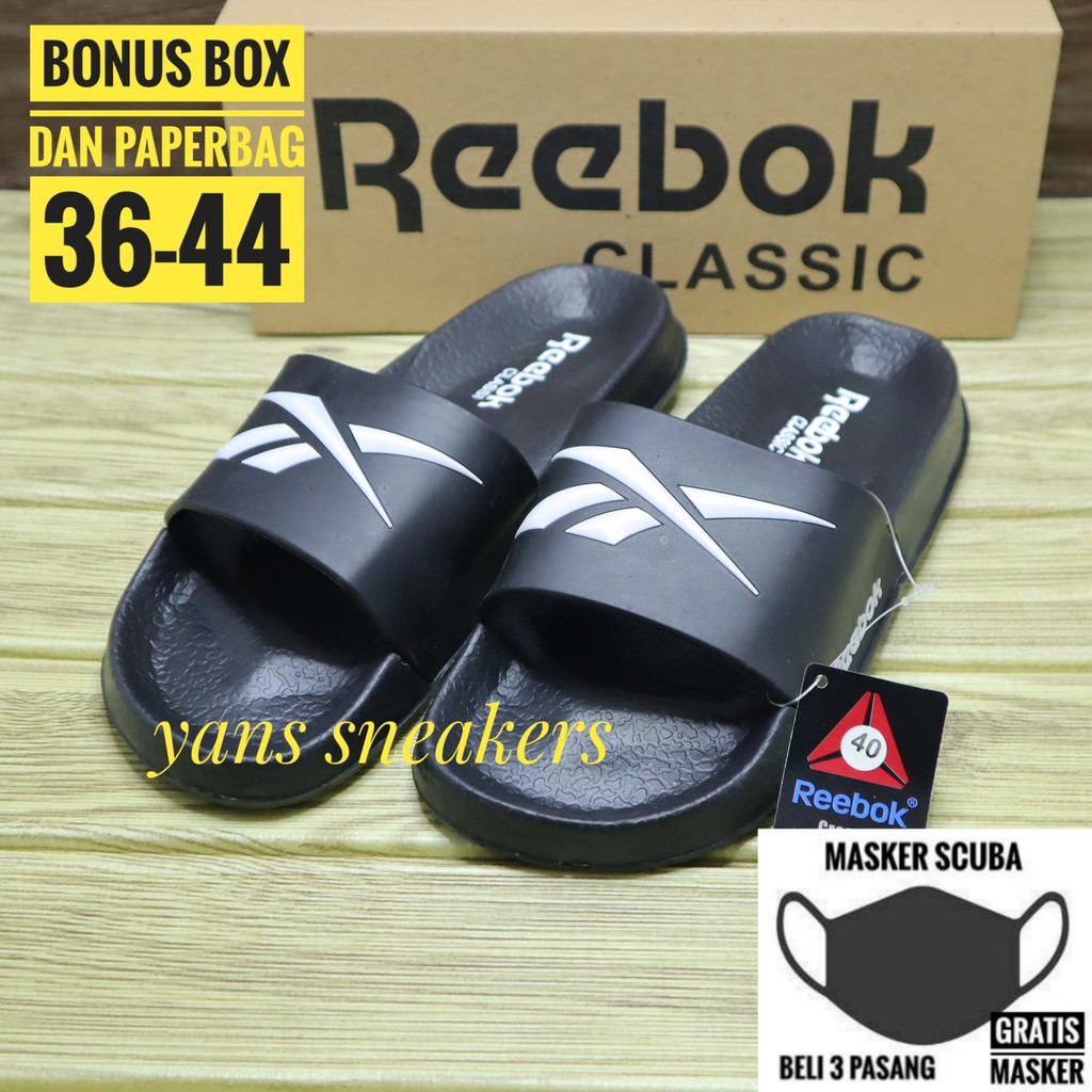 SANDAL SLIDE REEBOK SENDAL PRIA WANITA SLOP CASUAL SANDAL SLIDE REEBOK SENDAL PRIA WANITA SLOP CASUAL