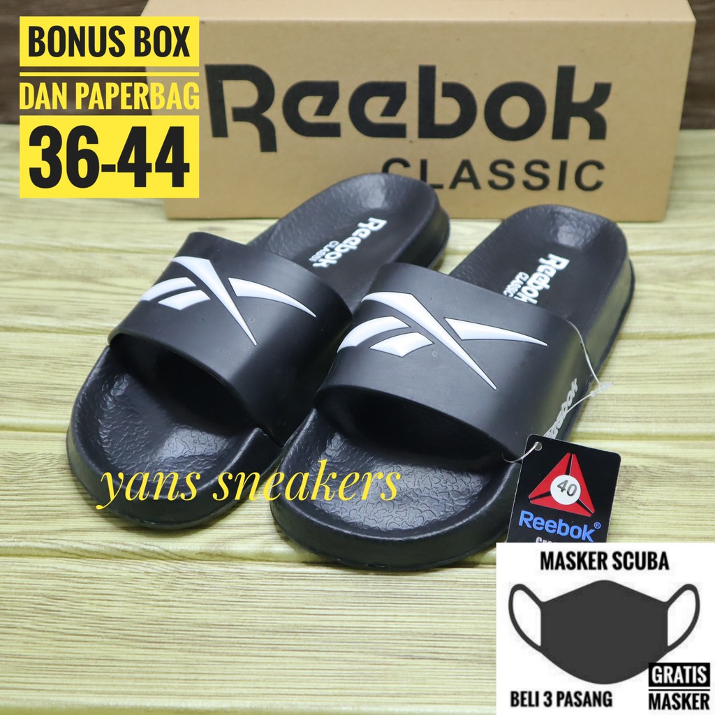  SANDAL  SLIDE REEBOK  SENDAL PRIA  WANITA SLOP CASUAL 