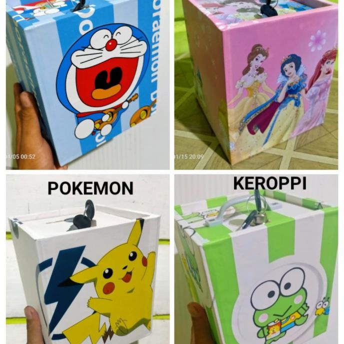 Celengan Besar Kunci Motif Karakter - Kado Ulang Tahun Anak