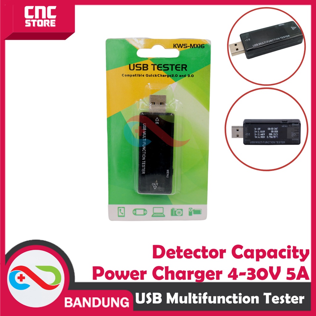 USB TESTER 4-30V 5A MULTIFUNCTION TESTER QC 3.0 2.0 FC USB DOCTOR