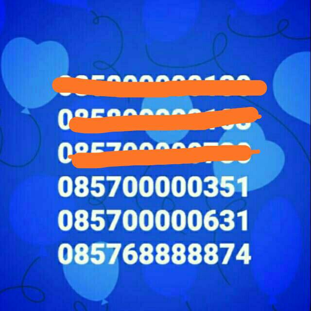 Nomer cantik indosat