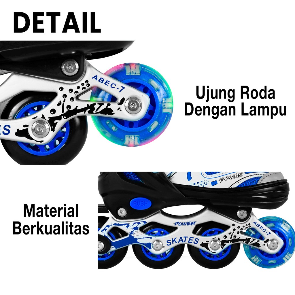 SEPATU RODA ANAK POWER INLINE SKATE POWER ROLLER SKATE SEPATU RODA ANAK