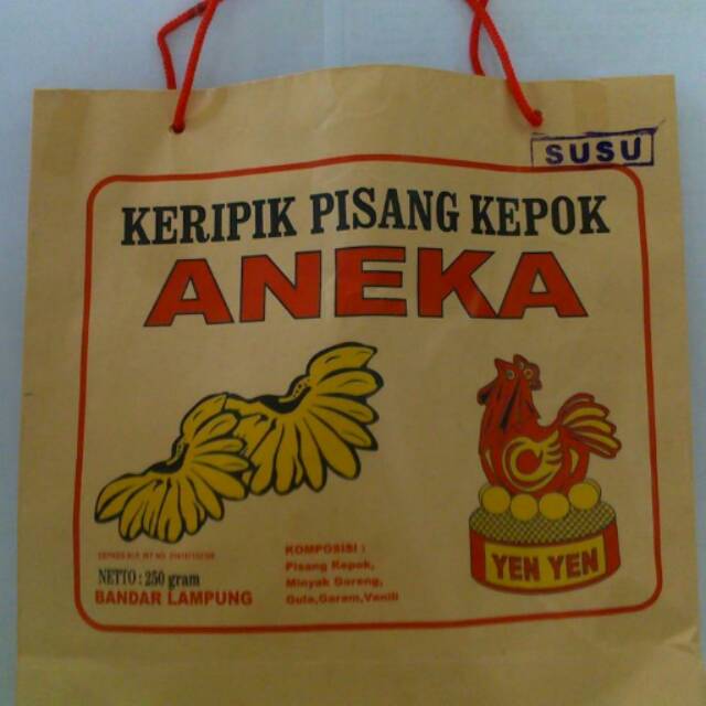 

Keripik pisang kepok merk aneka yang paling terkenal. Oleh2 khas lampung