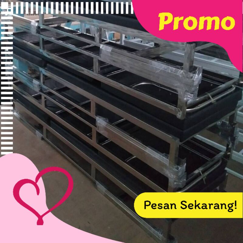 Meja Periksa Stainless Knock Down