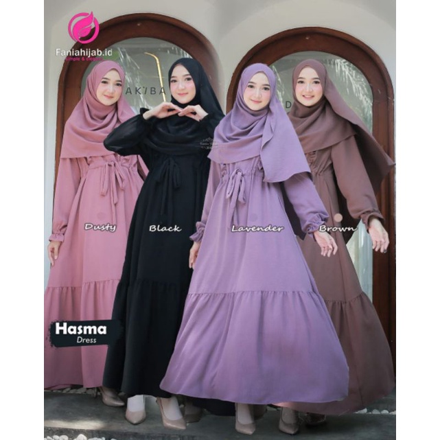 FANIA HIJAB HASMA DRESS RAYON CRINKLE ORIGINAL