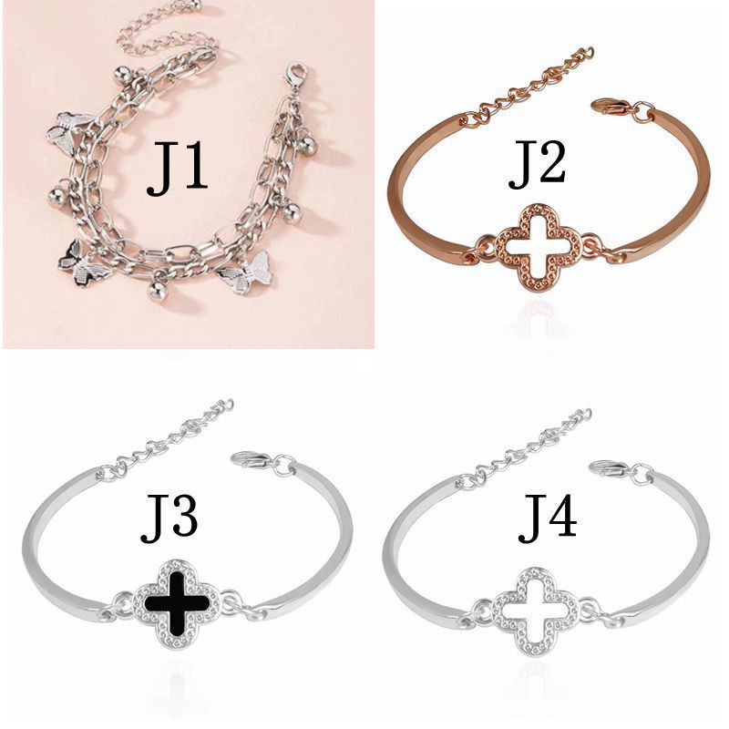 Gelang Titanium Permata Anti Karat Fashion Korea-J