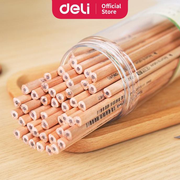 

DELI PENSIL KAYU/ PENCIL - 2B 50PCS/TABUNG - SUDAH DIASAH 58118