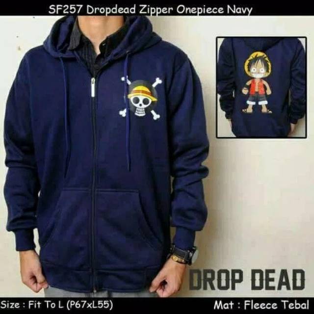 JAKET HOODIE ANIME ONE PIECE LUTFI/SWEATER HOODIE PRIA ONE PIECE