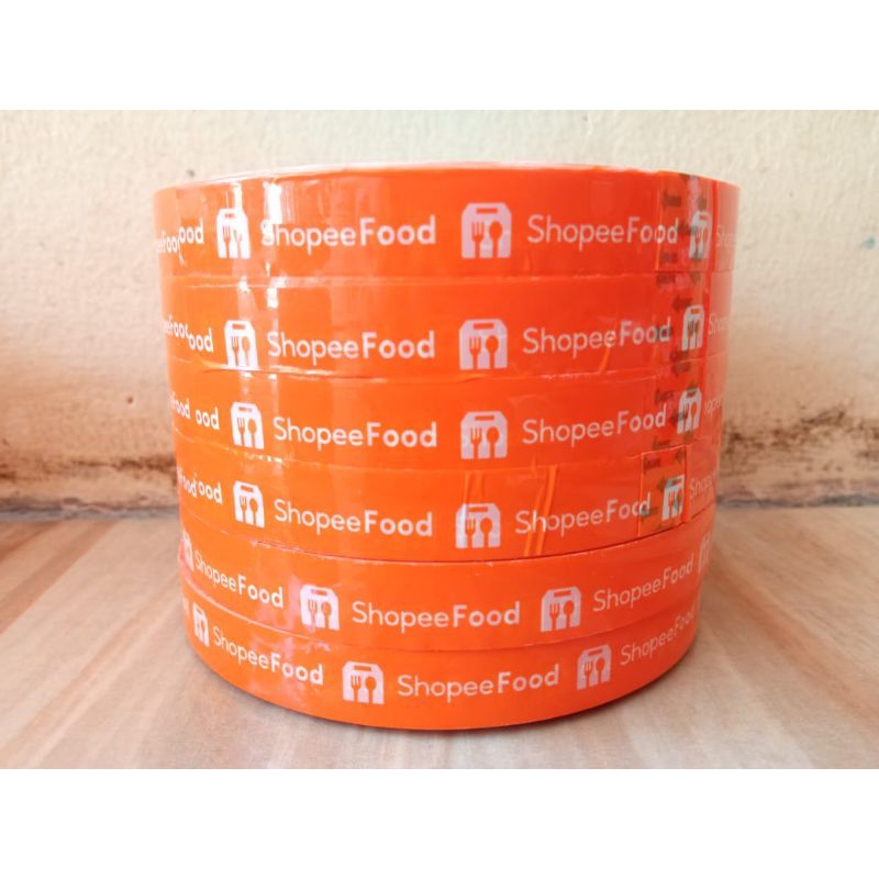 Lakban shope food orange food 12mm 50 yard