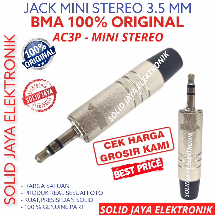 JACK AKAI STEREO MINI 3.5 MM BMA ASLI AC3P ORIGINAL JECK JEK JAK JEG AKAI PLUG STEREO BMA 3.5MM 3,5 MM 3,5 MM 3,5MM NICKEL JAK JAC JEC COLOKAN MICROPONE MIC STEREO KECIL HP MINI AC3P STEREO BMA ORI ASLI ORIGINAL