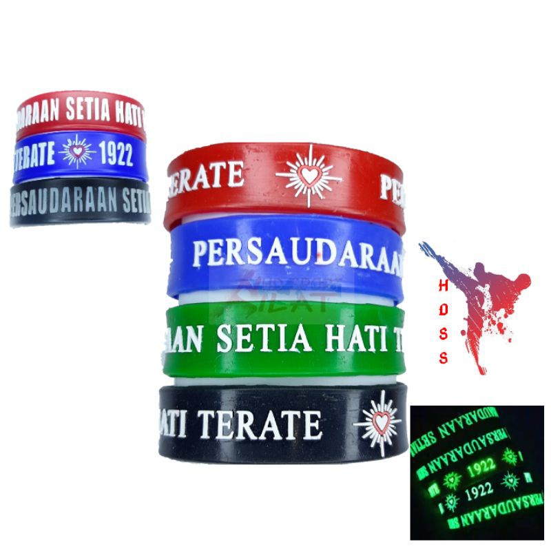 Gelang karet / gelang psht / gelang glow in the dark/ gelang distro