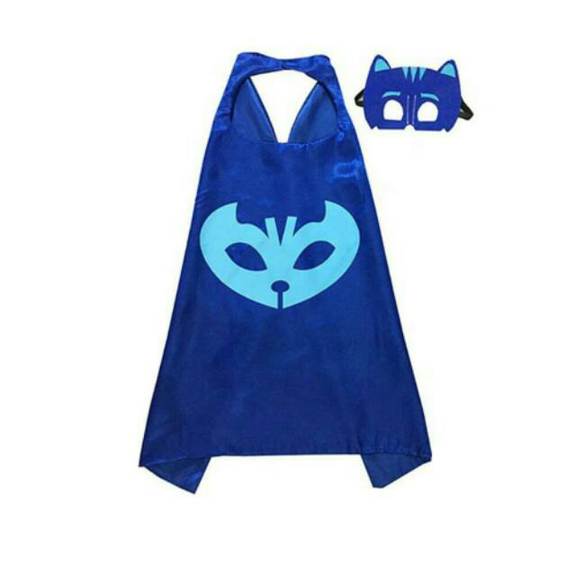 MOMBABY1 Jubah dan Topeng Pj Masks atau Mainan Anak Pj Masks 1 set Jubah dan Topeng