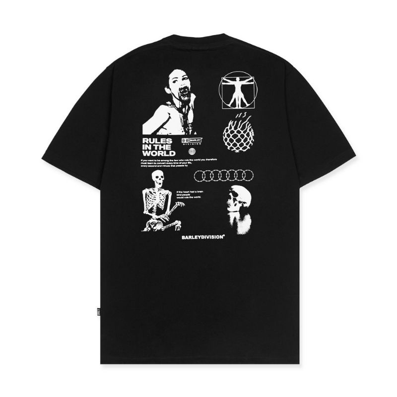 KAOS DISTRO T-SHIRT BARLEY RAW / KAOS PRIA WANITA