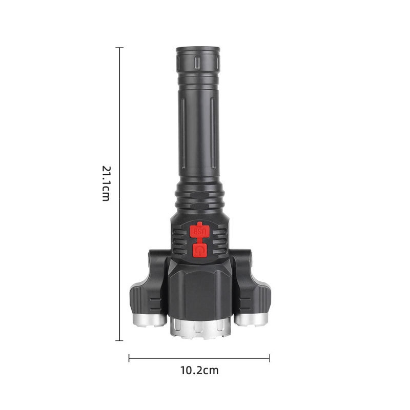 Lampu Senter Kepala Portable Anti Air Charge USB Untuk Camping / Hiking / Lari / Bersepeda