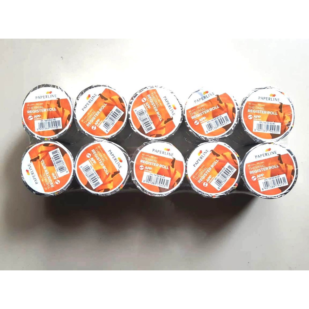 

Kertas Thermal Roll Kasir / Struk Kasir / Register Roll 80 x 80 Paperline
