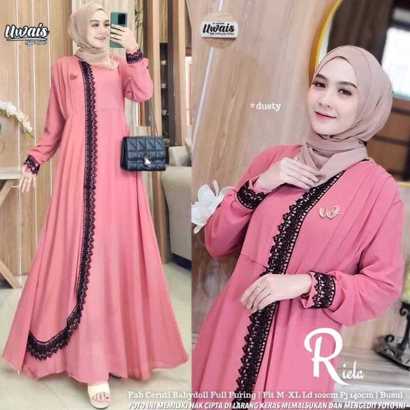 RIELA GAMIS ORIGINAL BY UWAIS/ UWAIS HIJAB CLOTHING / ori uwais solo
