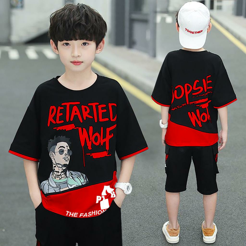 amosjkt28.atasan lengan pendek/baju kaos kids/kaos opsie xs/baju kekinian