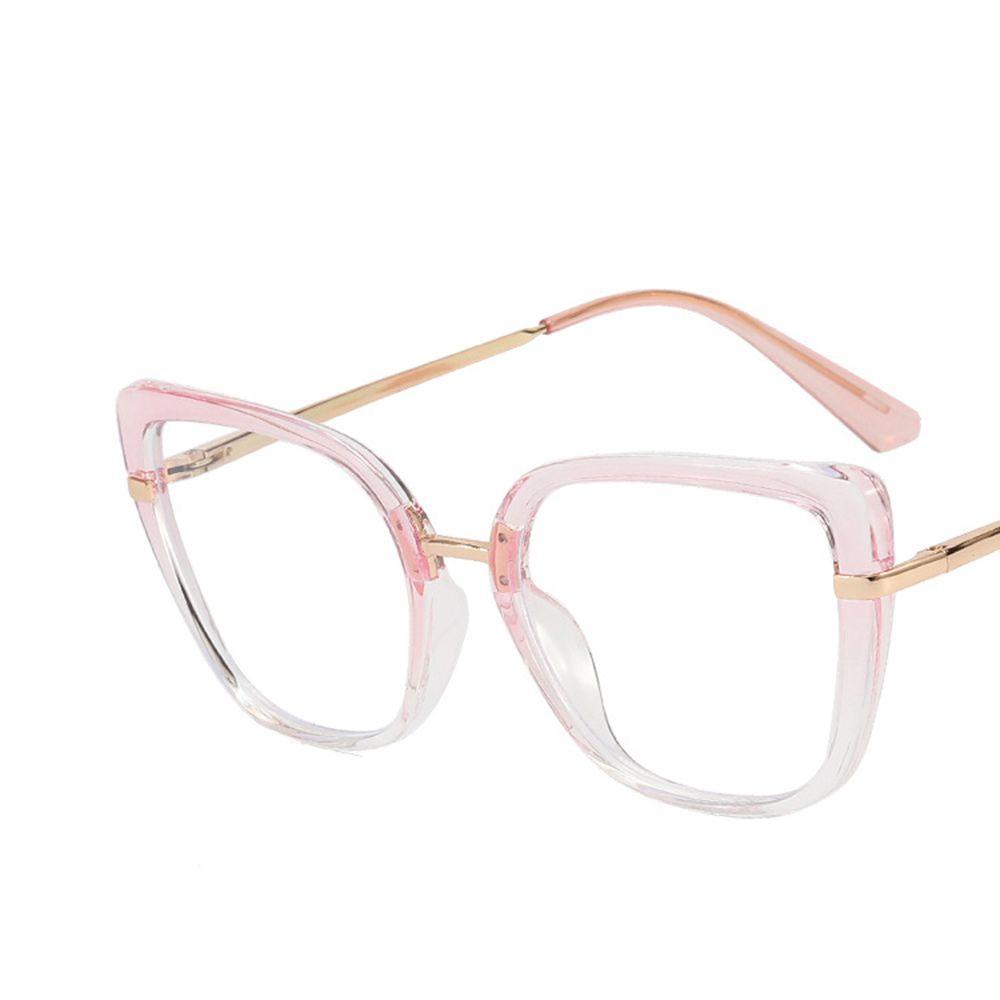 Lily Cat Eye Frame Eyeglasses Vintage Anti Blue Light Ultra Light Kacamata Baca